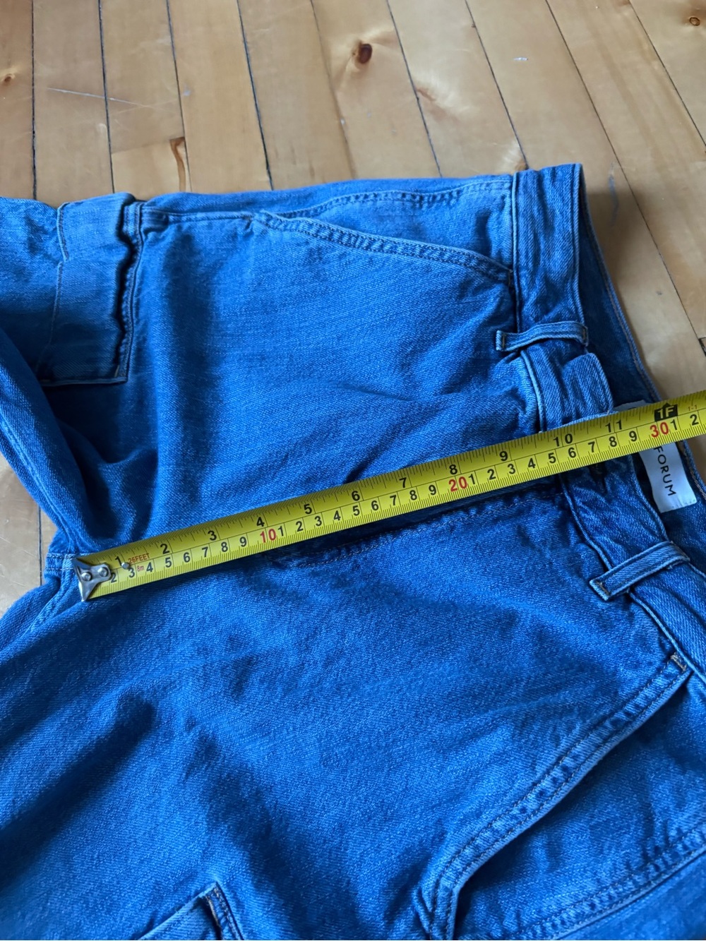 Aritzia Denim Forum Sz 29 Millie High Rise Cargo Denim Utility Baggy Jeans - Picture 12 of 12